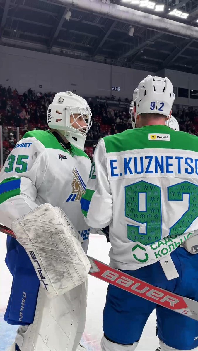 HockeyNewsHub's tweet image. #SeaKraken prospect goaltender Semyon Vyazovoi with a 24 save shutout today in Salavat's 6-0 win over Traktor.

His 2nd shutout of the season, 7th of his career. #SAL #KHL
