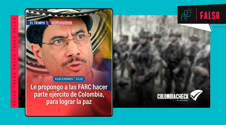 #FALSO | Iván Cepeda no propuso incorporar a las FARC al Ejército
📌La pieza es un montaje que manipula el diseño gráfico y la tipografía de El Tiempo
📌No existe evidencia ni registro de que el senador haya realizado esta propuesta 
🔗 acortar.link/1zyzUH