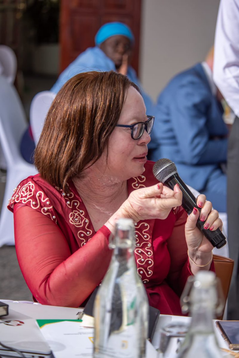 StukieF's tweet photo. Dr. Stukie Motsa has joined other african albinism group leaders in a two day Zimbabwe Learning Forum 2026 in Harare Zimbabwe. Organised by the Africa Albinism Network in partnership with the Albinism Dare to Dream Initiative and with funding support from Disability Rights Fund https://t.co/huhDDI2ciA