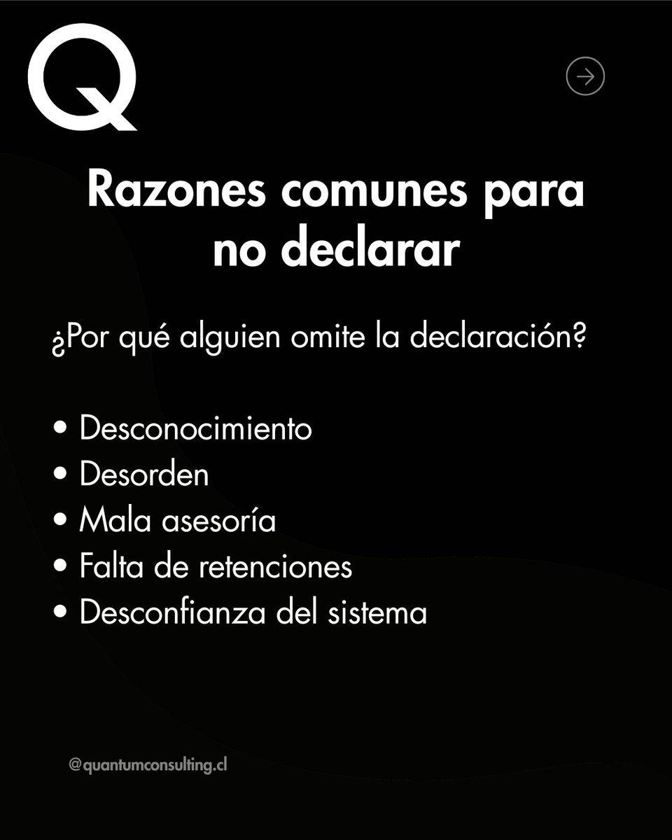 QuantumInd5_0's tweet photo. No declarar a tiempo ante el Servicio de Impuestos Internos sale caro. Mejor prevenir que pagar multas
#DeclaraciónDeRenta #Impuestos #Renta #Asesorias #QuantumConsulting https://t.co/rULDinvA19