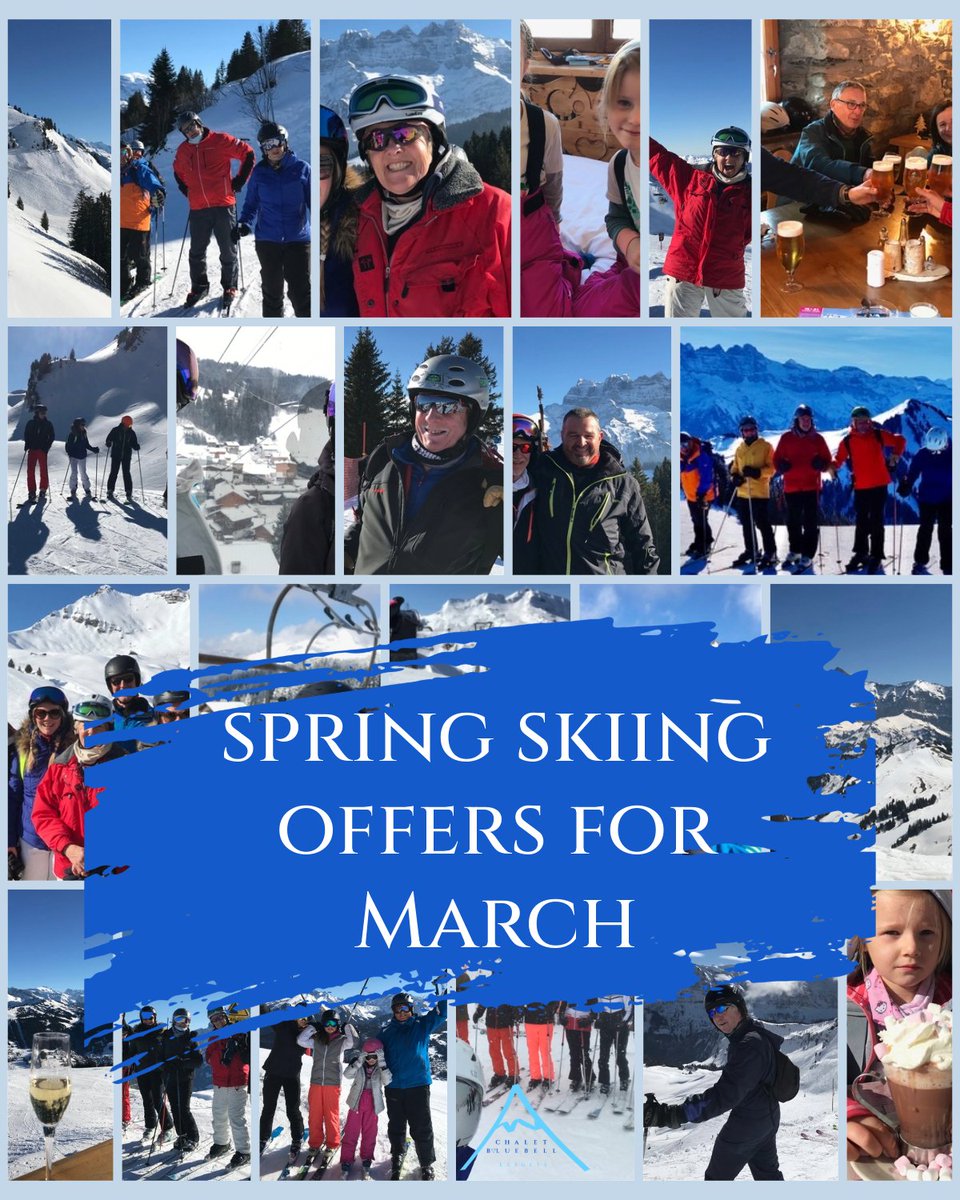 Spring skiing is shaping up beautifully in Les Gets ❄️☀️ Quieter slopes, longer days and sunny terrace lunches...one of the best times to ski. March availability from 8 March &amp; 14 March–4 April (3+ nights, incl. Geneva transfers). Contact Jane to book.
#cateredchaletlesgets