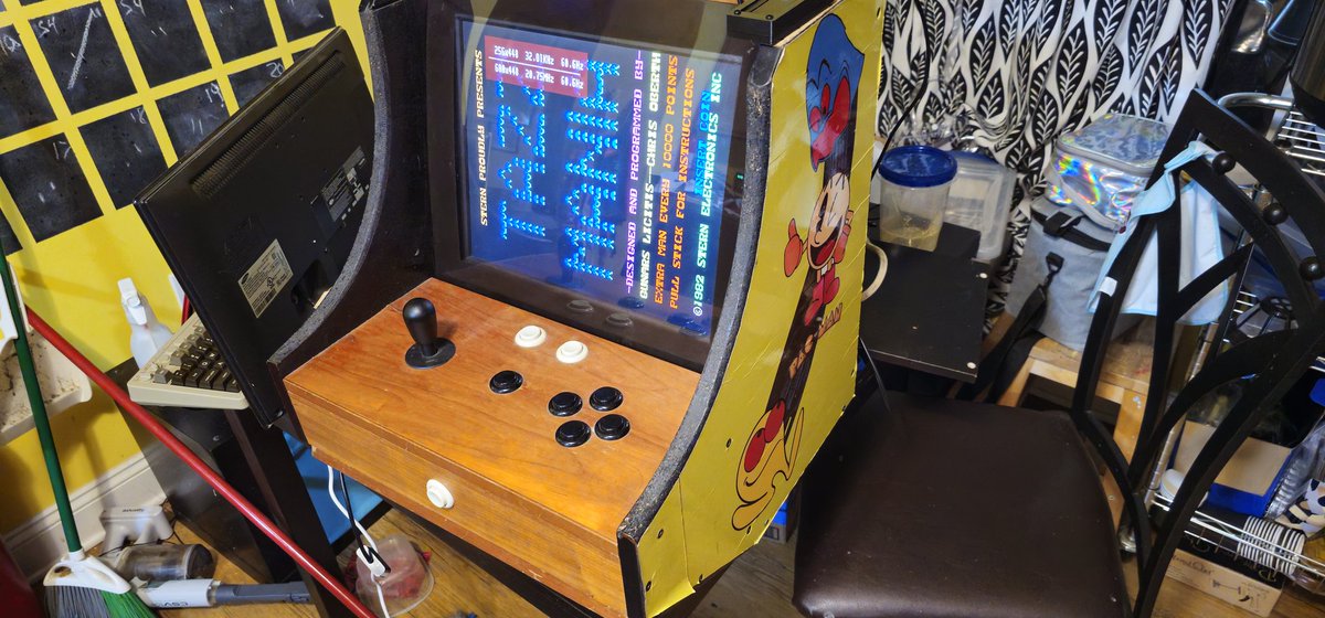 Recent pickup, friend had the pi arcade that had video issue.  Ive replaced the vga cable, that seemed to fix the video, now I think I need more buttons added and a new pi or pc board installed.