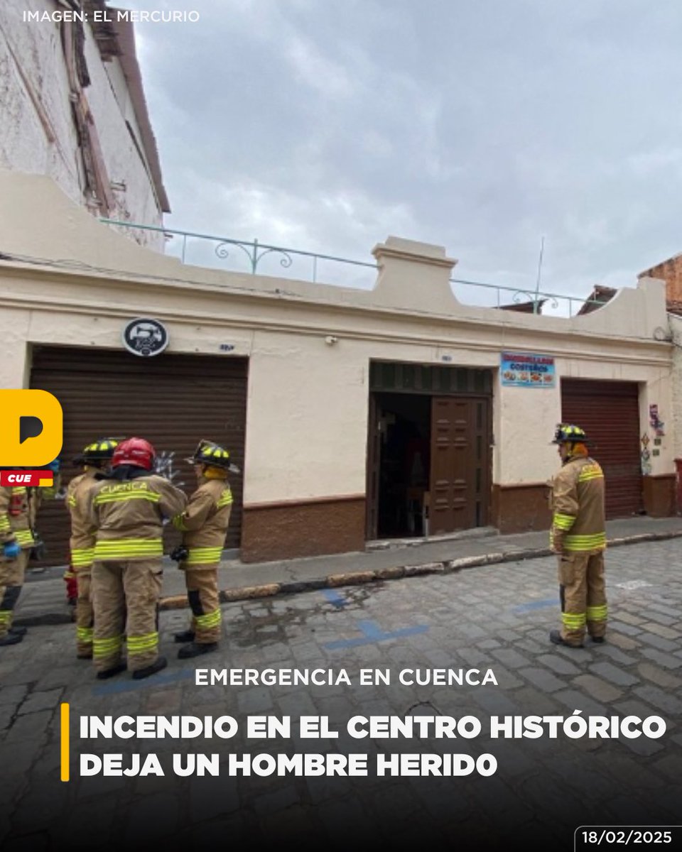 Un incendio en una vivienda de las calles Padre Aguirre y Sangurima dejó a un hombre de 45 años con quemaduras en el 30 % de su cuerpo. El fuego consumió un colchón y un mueble. Mientras que, el herid0 fue trasladado a una casa de salud.