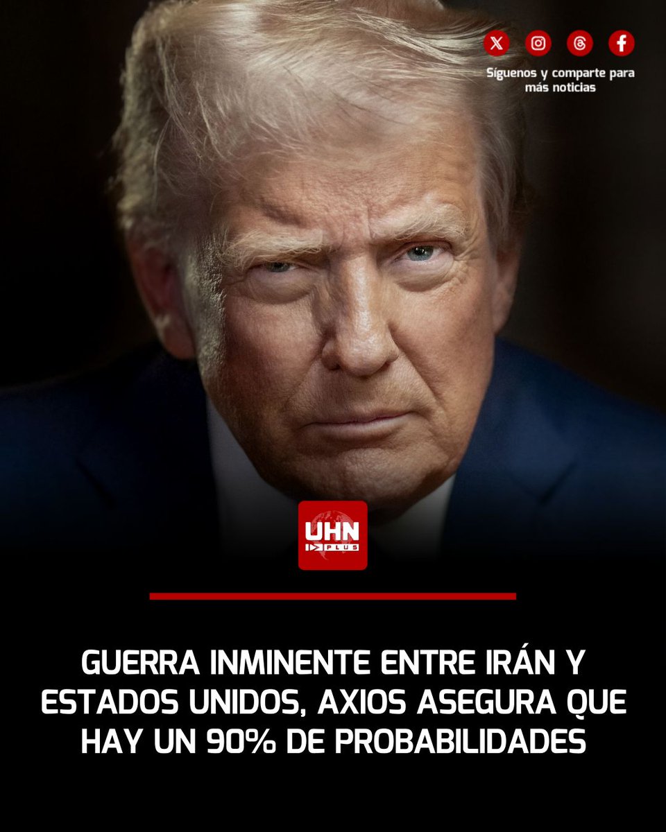 🇺🇸🇮🇷‼️ | El Presidente Donald Trump ha puesto al régimen islamista de Irán contra las cuerdas, advirtiendo que un conflicto a gran escala "podría comenzar muy pronto". Según revela el medio estadounidense Axios, la Casa Blanca ha desplegado una fuerza militar masiva sin