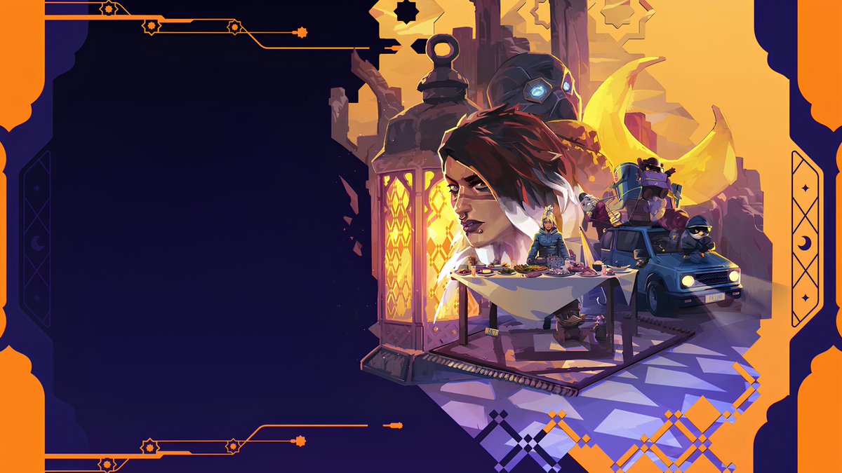 A Ramadan-themed KeyArt from the official VALORANT Türkiye account. // #VALORANT