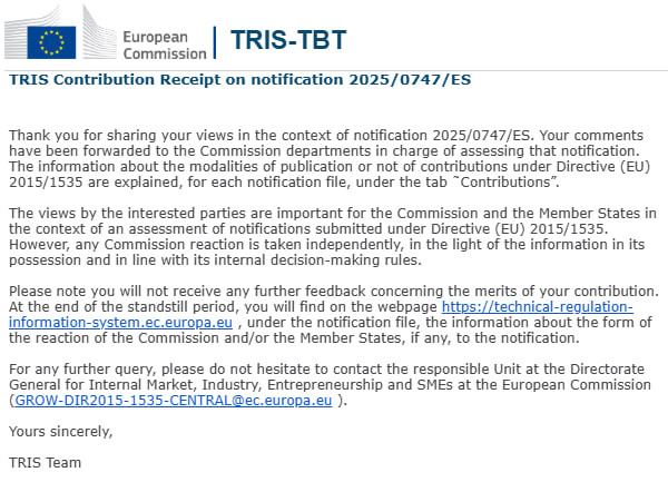 📩 AEJAD ya ha presentado contribución en TRIS sobre el “mecanismo de detección de comportamientos de riesgo” de la DGOJ.
Notificación: …ation-information-system.ec.europa.eu/en/notificatio…