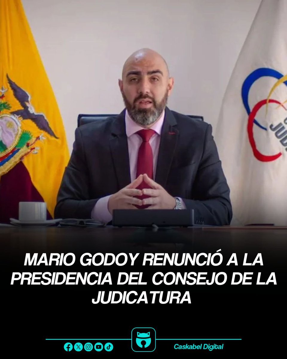 ¡Qué coincidencia tan oportuna! Mario Godoy renuncia al Consejo de la Judicatura justo cuando ya está listo su reemplazo: Damián Larco, el mismo que desde el SRI eliminó 98 millones de dólares en deuda al Grupo Noboa.

Pasamos del representante del narco al empleado del Grupo