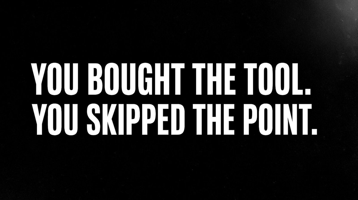 You Bought the Tool. You Skipped the Point. open.substack.com/pub/mrjonlamb/…