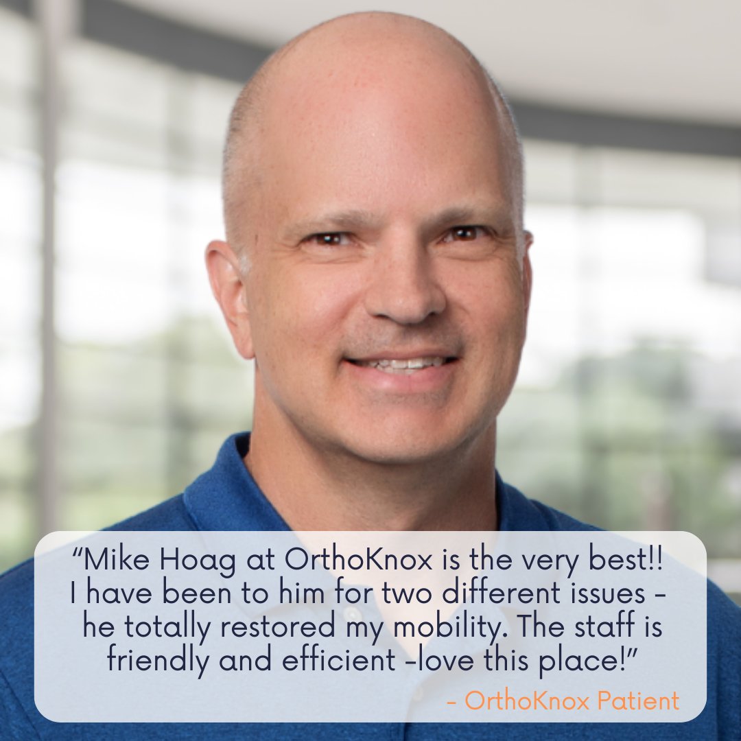 ⭐️⭐️⭐️⭐️⭐️ patient testimonial for <a href="/OrthoKnox1/">OrthoKnox</a>  Physical Therapist Michael Hoag, PT, DPT, MBA, OCS, MTC. We are so grateful you chose OrthoKnox for your orthopedic + physical therapy needs!