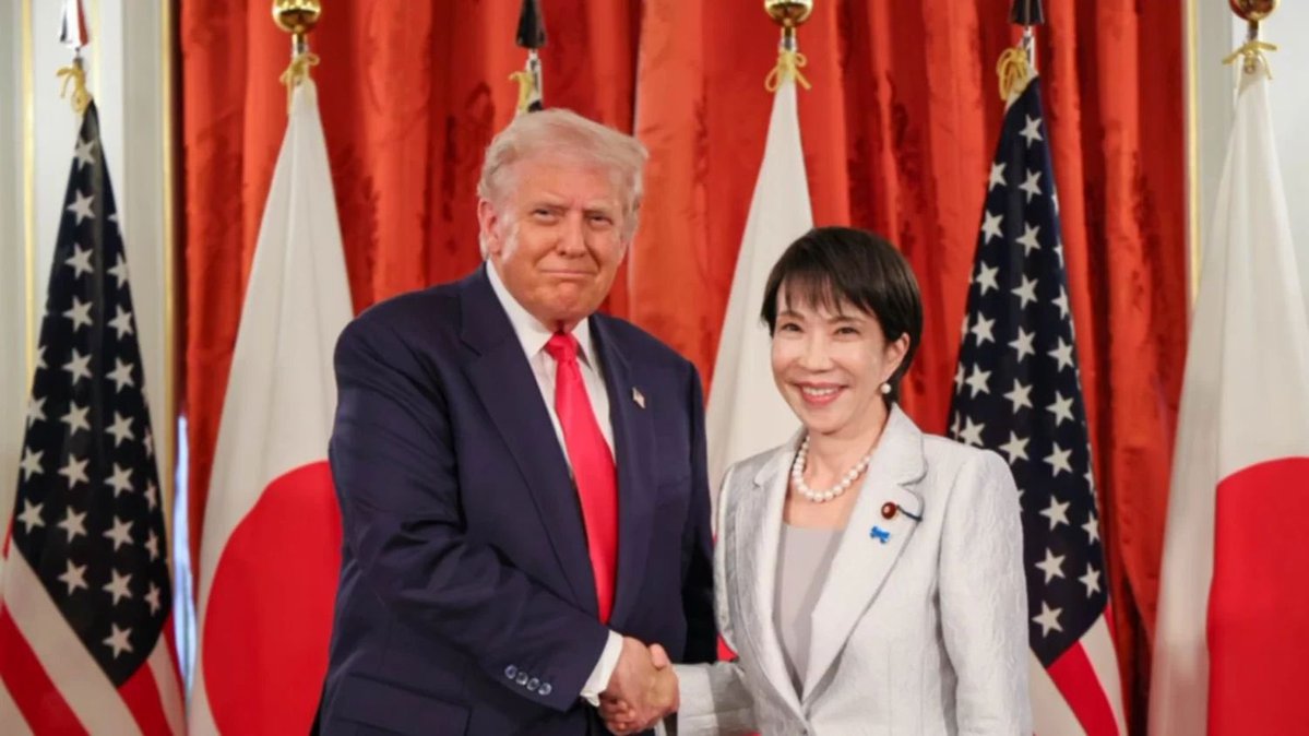 TVEShn's tweet image. #tvesteinforma | Donald J. Trump anuncia acuerdo comercial “histórico” con Japón por $550 mil millones.

#tves #noticias