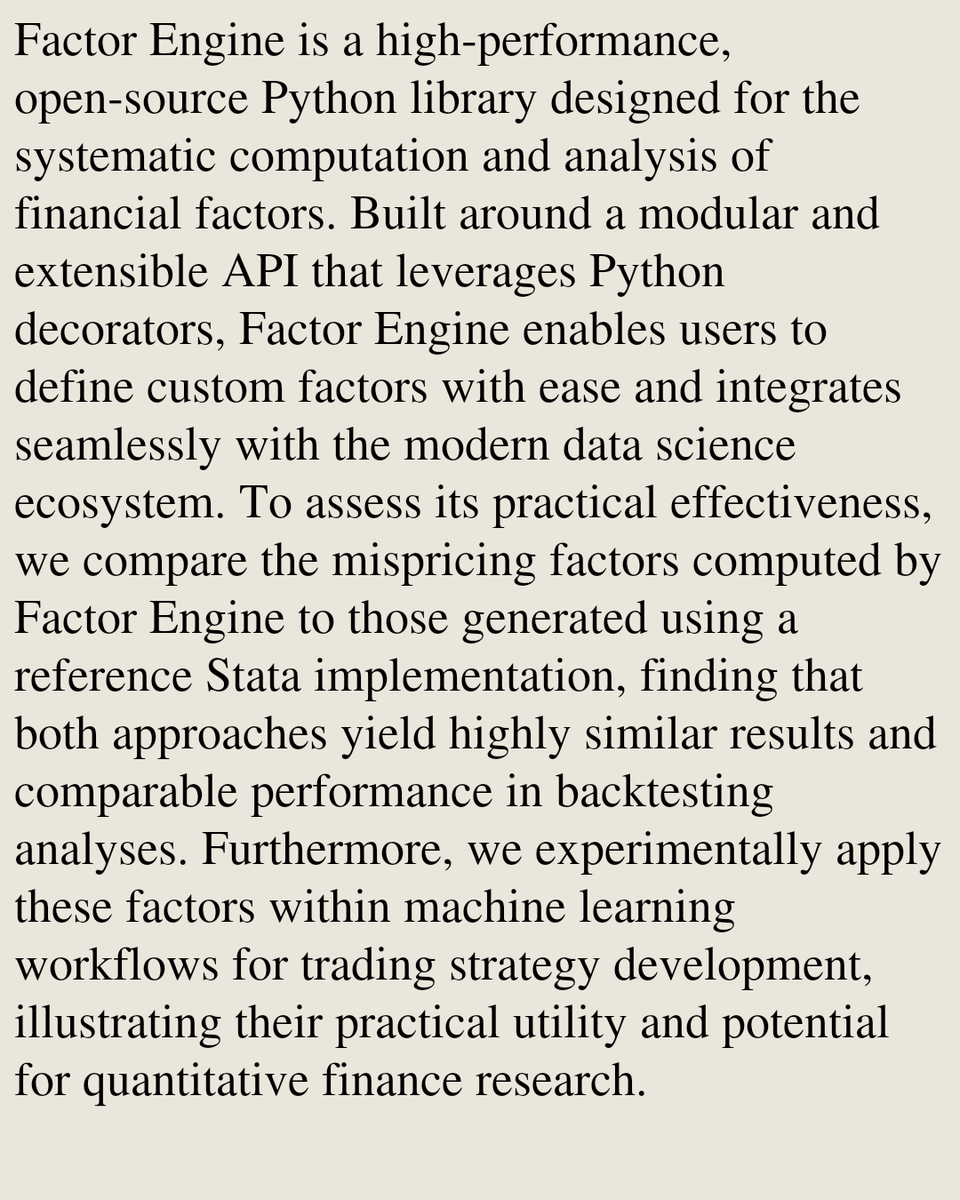 introduction to factor analysis in python – machine... Factor Engine: A Python Library for Systematic Financial Factor ...
