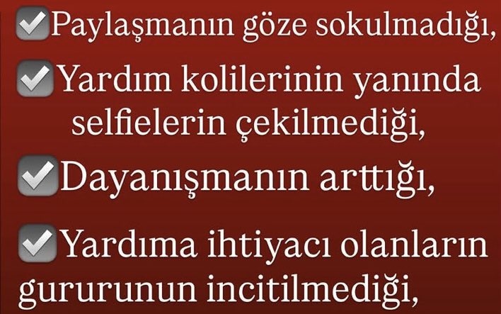 Hayırlı ramazanlar dilerim