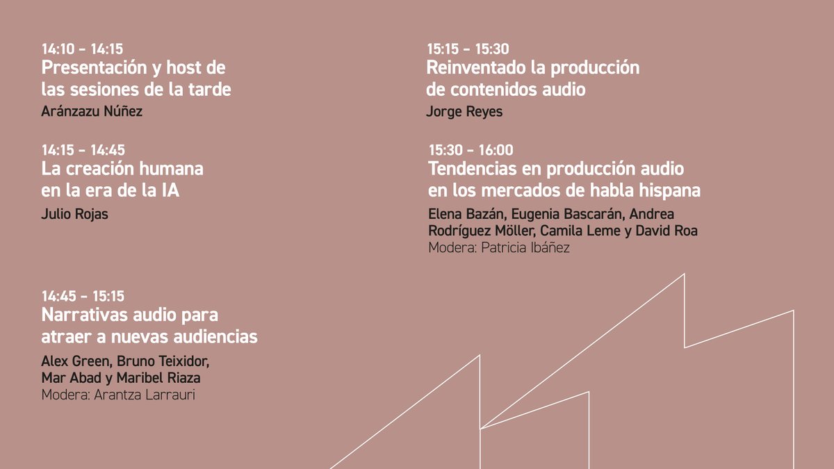 fundacionGSR's tweet photo. ¡Arranca la 3.ª edición de #PARIXAudioDay! 🎧
🎤 Hoy presentamos datos exclusivos del sector del audioentretenimiento y reflexionamos sobre las tendencias que marcarán el futuro de la industria. 📈🌍

Os compartimos la agenda completa con todas las ponencias.👇

#PARIXAudioDay26 https://t.co/XElgHmjE4a