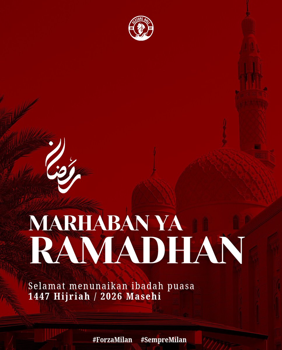 𝙈𝙖𝙧𝙝𝙖𝙗𝙖𝙣 𝙔𝙖 𝙍𝙖𝙢𝙖𝙙𝙝𝙖𝙣

Selamat menunaikan ibadah puasa. Semoga Allah melimpahkan rahmat dan ampunan kepada kita semua, semoga setiap langkah kita dipenuhi keberkahan.

#RamadhanKareem #MarhabanYaRamadhan #SempreMilan
