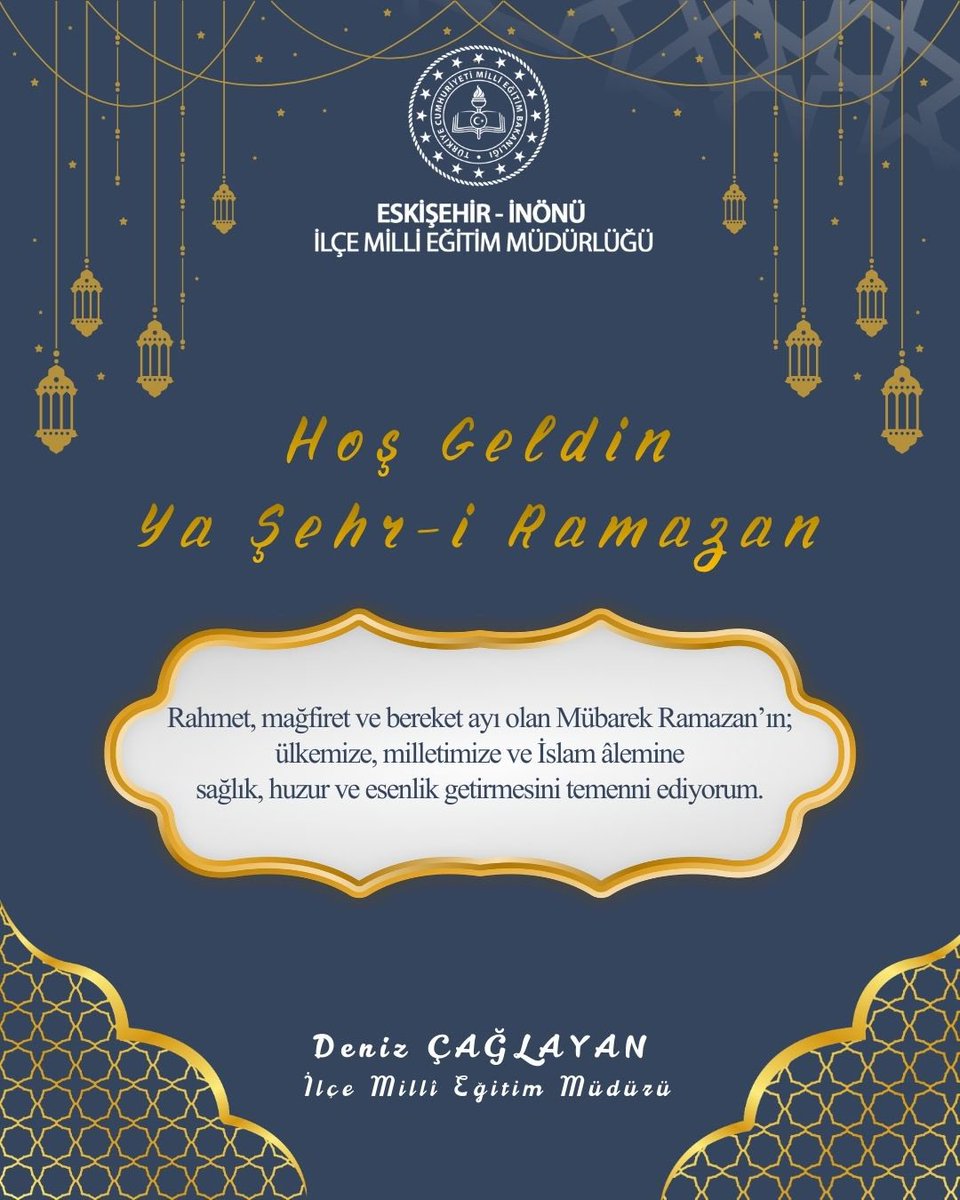 🌙✨Hayırlı ve bereketli Ramazanlar.

#MaarifinKalbindeRamazan
