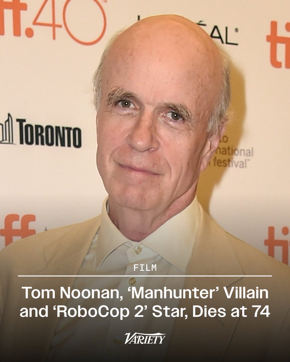 Tom Noonan, the villain in “Manhunter” and “RoboCop 2,” has died. He was 74.

Often described by fans and filmmakers as the “perfect bad guy,” Noonan carved out a singular career playing outsiders, monsters and deeply unsettling antagonists.

variety.com/2026/film/obit…