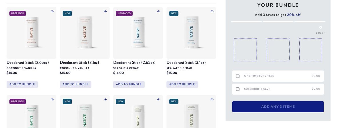 What are some great eCommerce website features you've come across? 

Otherland used to have a Build a Bundle Feature like Native has. I know because it inspired Natives.  

Casper has a cool slider that lets your bundle together a pillow and protector with your mattress. 

What