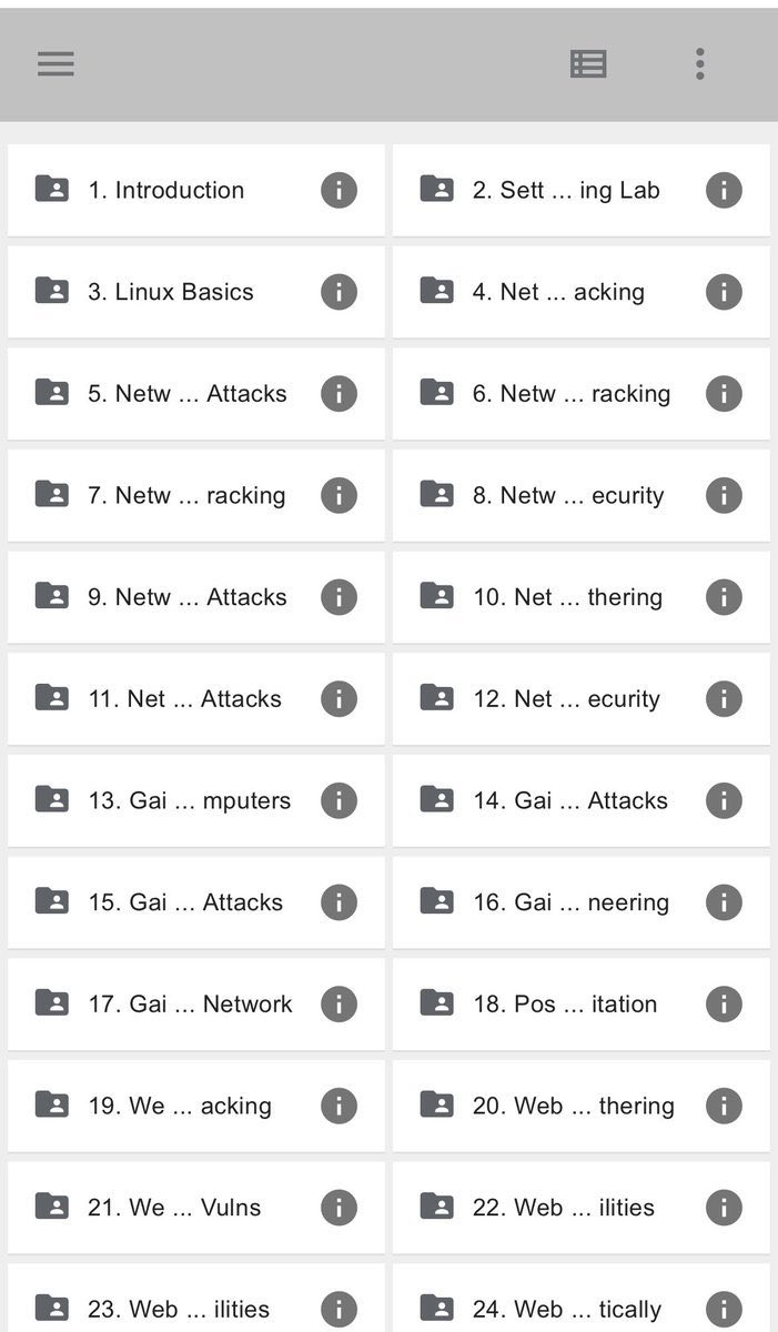 Practical Ethical Hacking: Beginner to Advanced Level

I will share the complete material drive link in the comments.

To get it:
1. Follow Me (so I can DM you if needed)
2. Like &amp; Retweet (must)
3. Comment "Link" to receive the drive link in the comments.

All steps are
