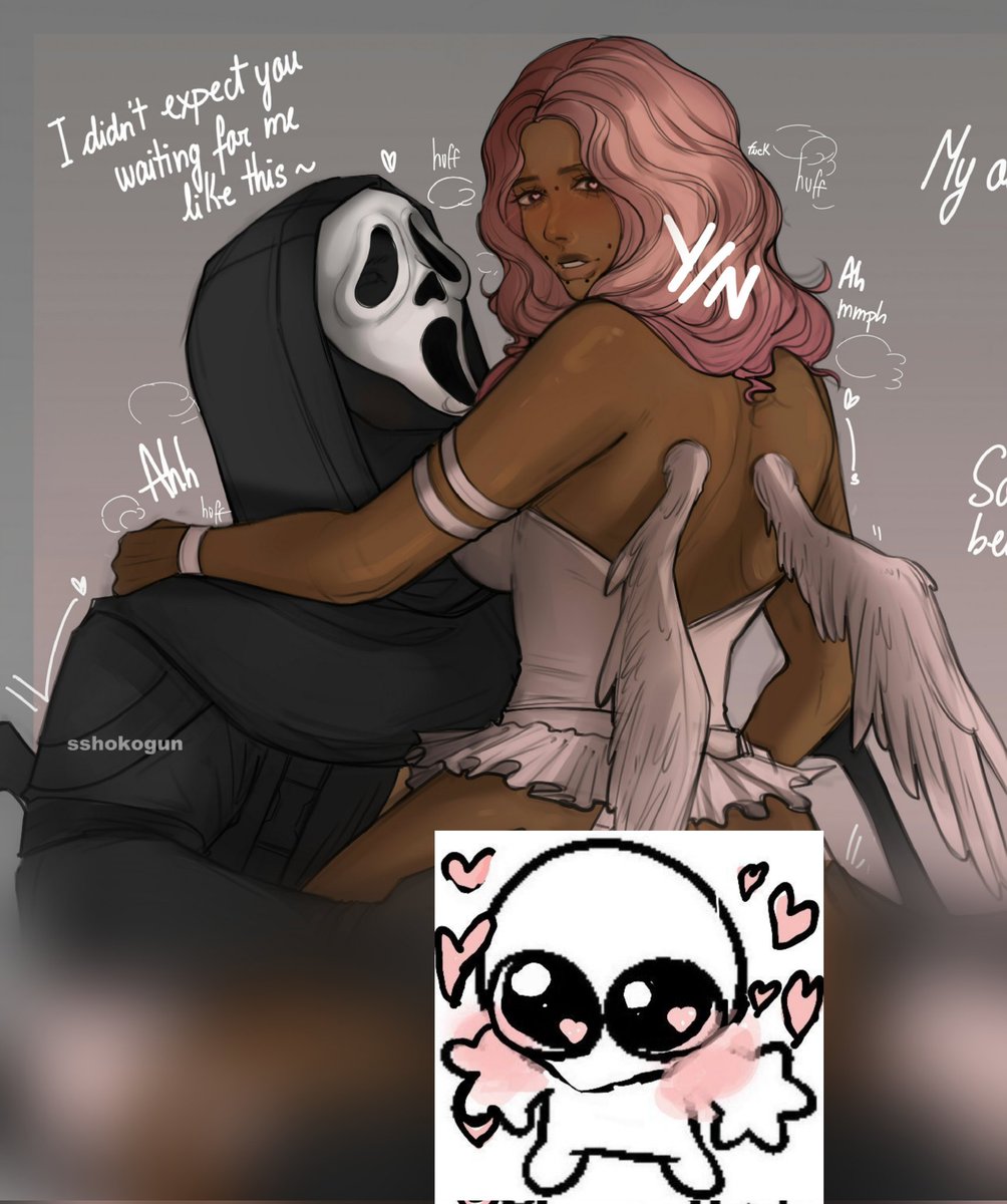 sshoko_gun's tweet photo. Valentines piece with #Ghostface #deadbydaylightnsfw https://t.co/NXhWrMjAvJ