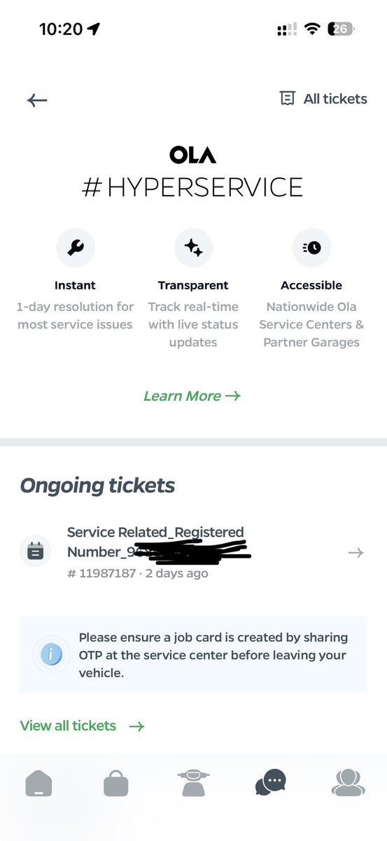 abhiachee's tweet photo. @OlaElectric @bhash 
Please see ticket till now I have not received any call from your team or RSA telling hyperservices what do u means for that 
Ola services became fake company https://t.co/UT5xOMWWQR