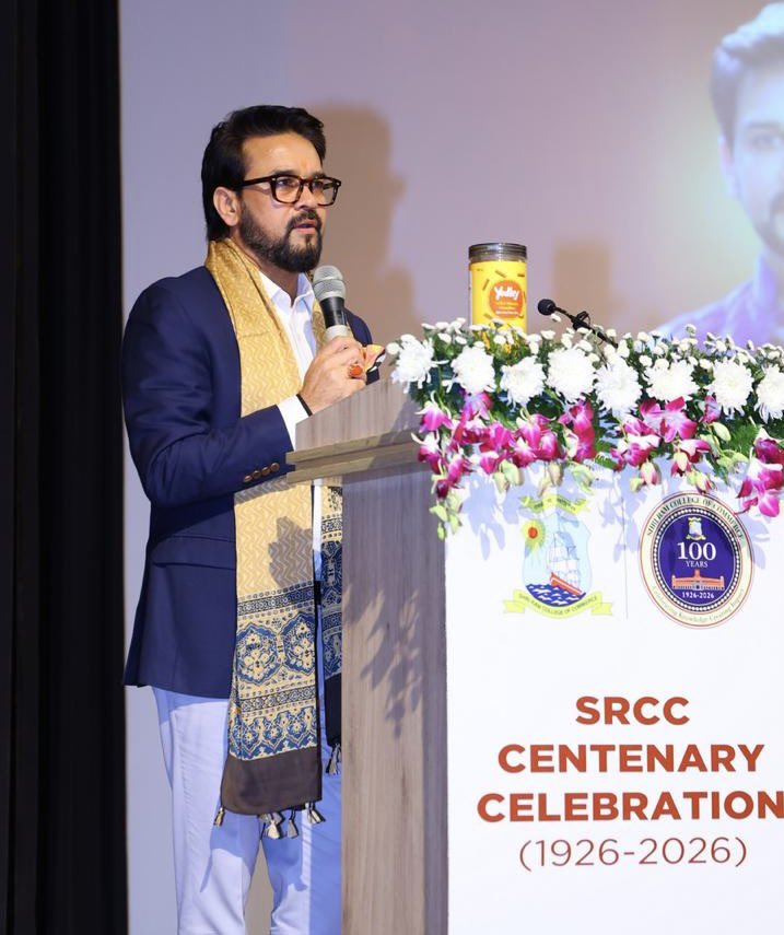 Honored to deliver the keynote at Shri Ram College of Commerce (SRCC)'s Business Conclave 2026, themed "Century of Excellence: Redefining Policy, Progress, and Peace," celebrating SRCC's centenary.

Shared insights with students on India's transformation since 2014 via the