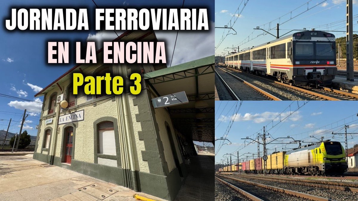 Un dia de trenes en la estación de La encina. <a href="/Adif_es/">Adif</a> 

youtu.be/ycN-QovyhGo?si…
