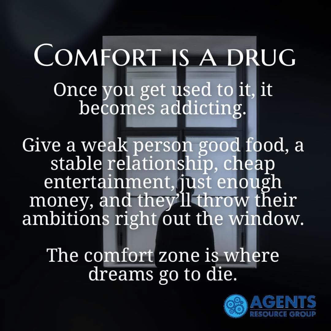 The magic happens outside of your comfort zone.