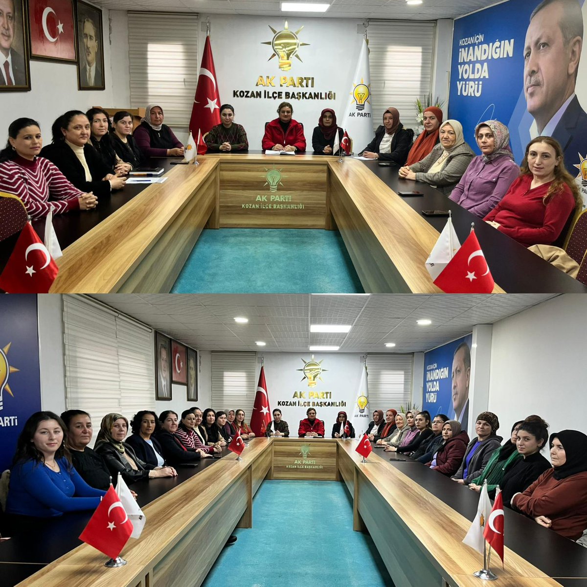 akkadinkozan's tweet photo. 📍Kozan 

AK Parti Kozan ilçe kadın kolları başkanımız Sn. Elif Hacıkahyaoğlu’nun öncülüğünde; haftalık olağan yürütme ve yönetim kurulu toplantımızı gerçekleştirdik.

Toplantımız hayırlara vesile olsun. https://t.co/csxF0PnKjr
