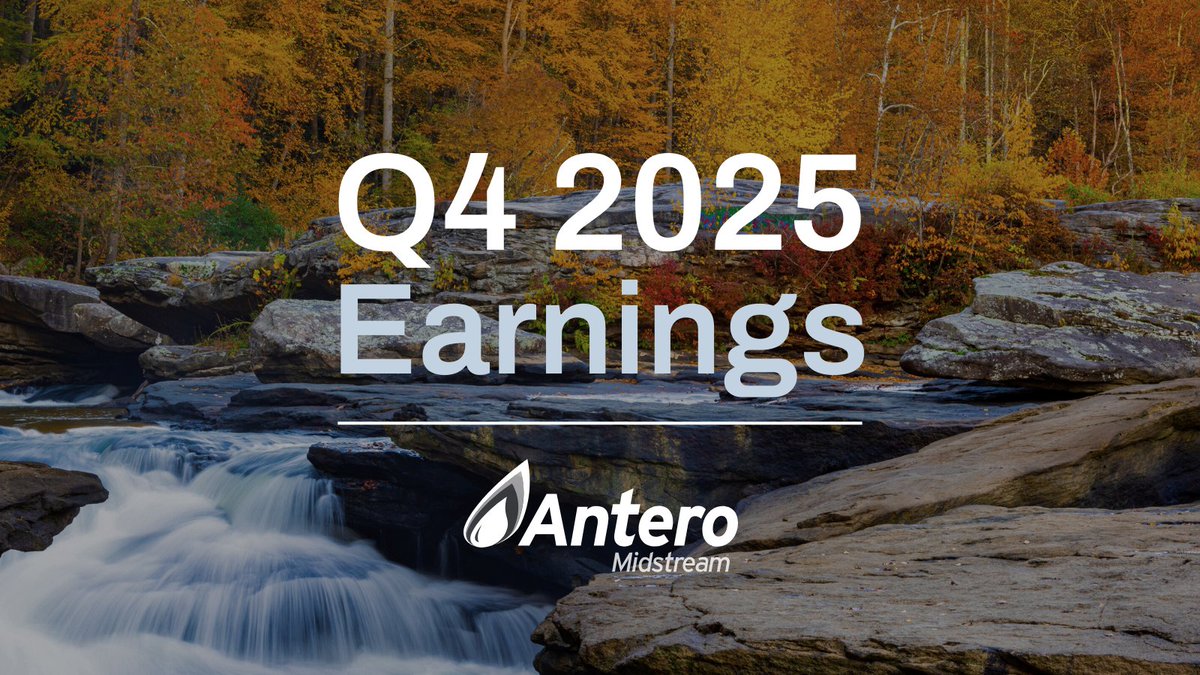 anteromid's tweet photo. Q4 2025 Earnings Highlights:

• Antero Midstream delivered a strong finish to 2025 and is entering 2026 with real momentum

• Gathering and compression volumes up 5% year‑over‑year https://t.co/jE4yhNxEFW