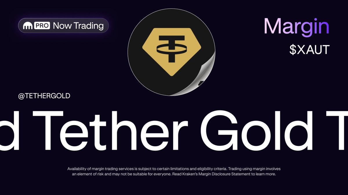 📣 New USD margin pair available!

✅ $XAUT <a href="/tethergold/">Tether Gold</a>

Trade now 👇 
proapp.kraken.com/9f1e/XAUTPair

*Geographic restrictions may apply