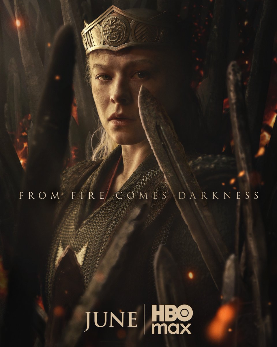Daenerys's tweet photo. First official poster for 'House of the Dragon' Season 3!

• First official teaser releases tomorrow!
• Season 3 premieres in June! https://t.co/2Ks3esrF7F