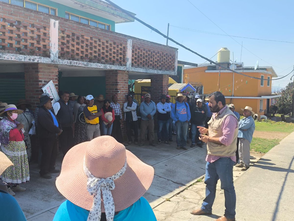agriculturaEmex's tweet photo. A través del CADER 03 Villa de Allende, Estado de México, se llevó a cabo la plática sobre prevención y control del Gusano Barrenador del Ganado (GBG) en la localidad de Loma de Juárez, municipio de Villa de Allende. https://t.co/BZ08Ezorle