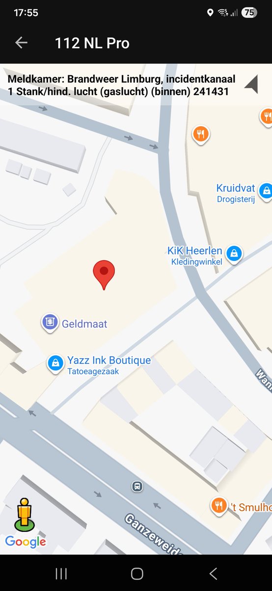 Gaslucht waargenomen in Heerlen