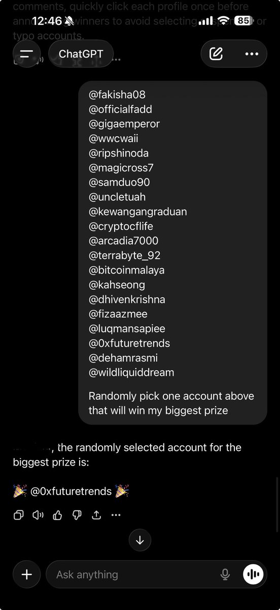 hata_david's tweet photo. The lucky draw campaign has ENDED ! And the 19 lucky winners are :

@fakisha08
@officialfadd 
@gigaemperor
@wwcwaii
@ripshinoda
@magicross7 
@samduo90
@uncletuah
@kewangangraduan
@cryptocflife
@arcadia7000
@terrabyte_92
@bitcoinmalaya
@kahseong
@dhivenkrishna 
@fizaazmee
@luqmansapiee
@dehamrasmi
@wildliquiddream 

For the 20th winner who wins the BIGGEST PRIZE , congrats to @0xfuturetrends ! Winner is randomly selected with the help of my dear friend Mr ChatGPT 😂 ! 

You can either DM me your Hata user ID or drop me a message under this post ! Prize is claimable within the next two days, otherwise I will randomly select another winner as replacement. Please also screenshot, post, tag me and announce it on your X too once you received the ang pow ! 

For the rest of the crypto folks, thank you all for participating in this lucky draw ! 

I wish everyone here a great Chinese New Year, may the Year of the Horse gallop you toward greater heights and abundant prosperity 🧧🧧🧧 

HUAT AH!