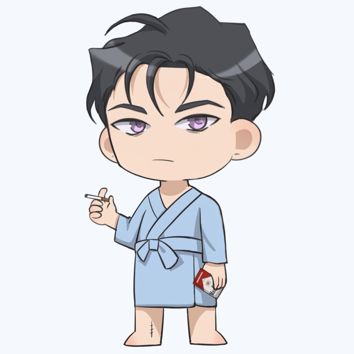 rynanovel's tweet photo. Happy birthday Ian! All I have to offer is this chibi, SYW enjoying his down time 🤭 (that robe has seen things) #HAPPY_IAN_DAY #WetSand #웻샌드 https://t.co/qxje99M5nv