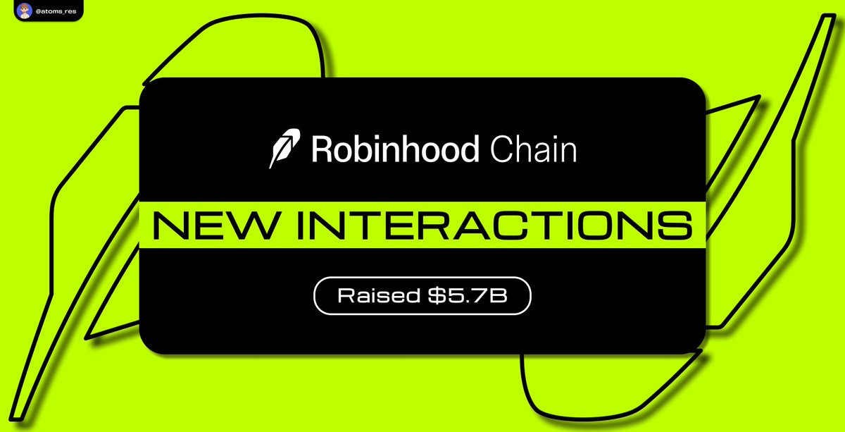 🪶 Robinhood Testnet Update

🟢  New Interactions available

> Raised: $5.77B
> Free

What to do 👇

> Bridge test $ETH from Sepolia to Robinhood
portal.arbitrum.io/bridge

> Visit the website and connect your wallet
robinhood.edel.finance

> Claim test tokens from the "Faucet"