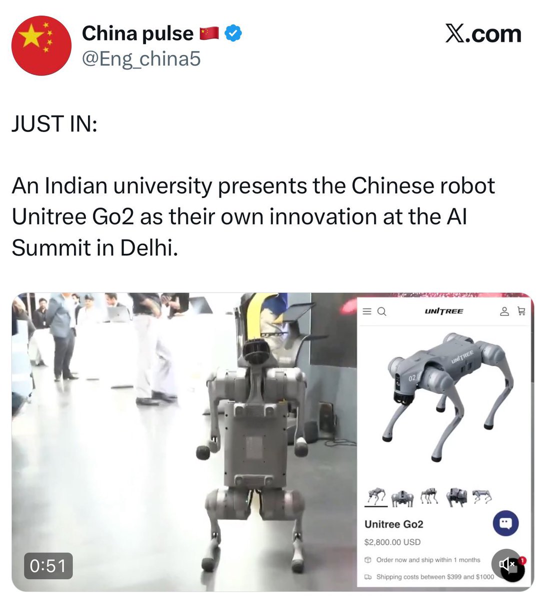 FactN4178's tweet photo. By rejecting those with 90% marks and making those with minus 40% marks engineers in the name of reservation, you can't even make a needle, let alone a robot.

China has done such a terrible disgrace..!! https://t.co/9iNVcNCoCh