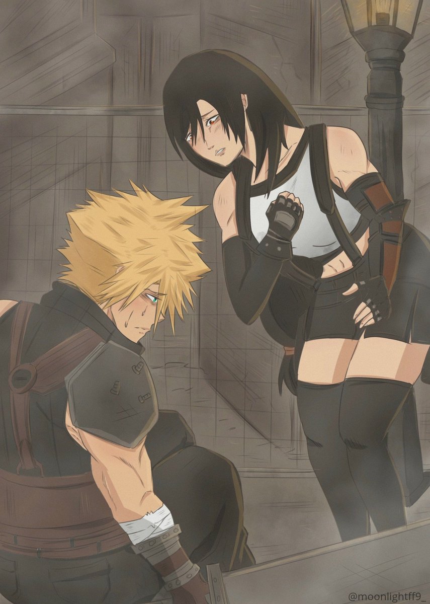 "Are you alright?"
#cloti #クラティ #FF7  #FinalFantasyVII #FFVII #Cloud #Tifa