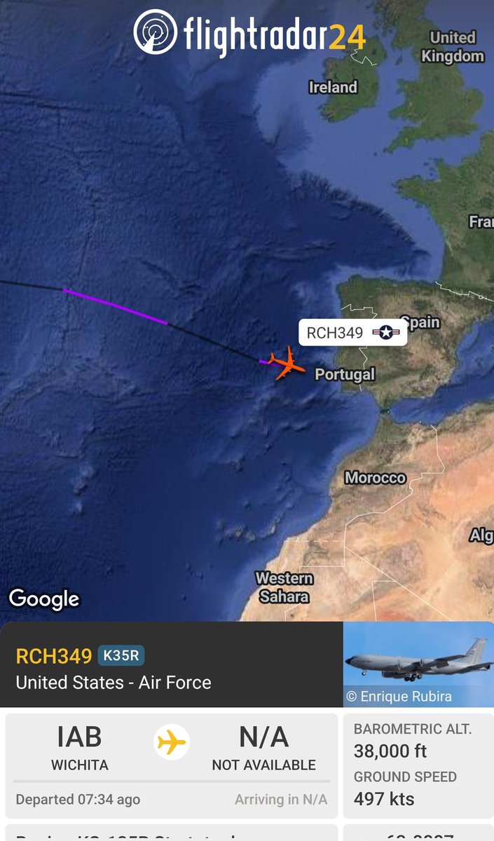 sipjack1776's tweet photo. KC-135R πΊπ²
#AE037E/63-8887/RCH349
Inbound to Rota out of McConnell AFB https://t.co/tgk5EYeHCt
