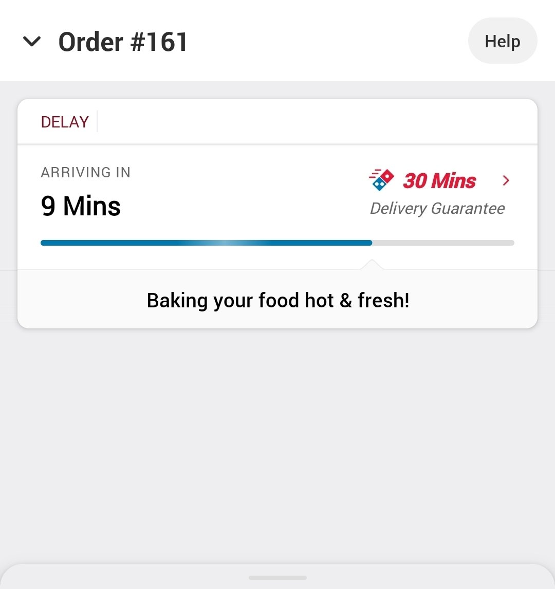 tmittal21's tweet photo. @dominos @dominos_india 30 minutes guarantee.. Not just a failure but a joke. Ordered at 9.29pm and it's an hr now, no update on the order and showing 9 minutes from last half hr. What a service 👏🏻 https://t.co/7AA3F12Si2