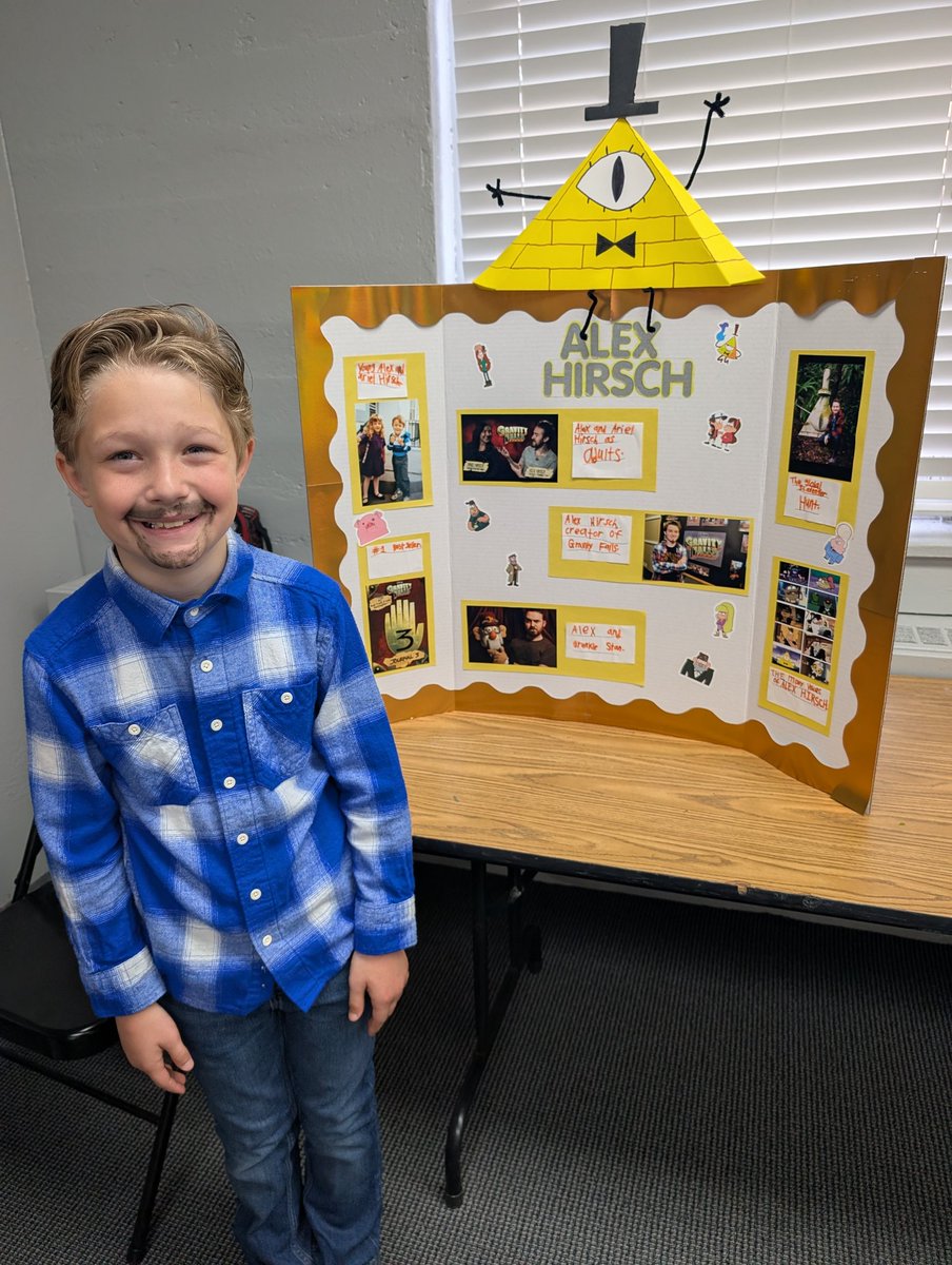colbyrbryant's tweet photo. @_AlexHirsch your number one fan, my son, presented as you today for his subject in his school's Living History museum. How do you think he did? https://t.co/Q1zFpKOBZY