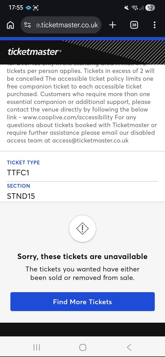Noa_nvt's tweet photo. @state0feve @TicketmasterCS @TicketmasterUK This is what i got🥲 https://t.co/NnLRjmPurX
