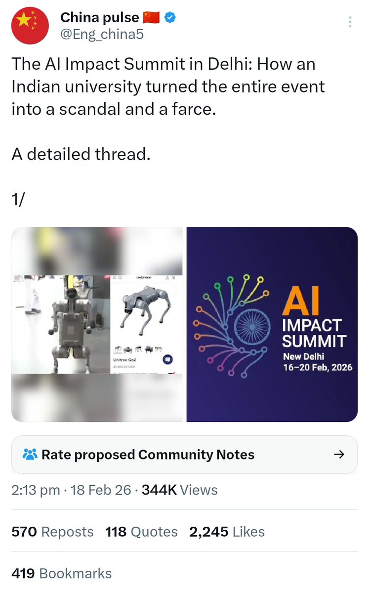 We have been witnessing Modi ji' Gimmick for the last 11 years to belittle Indians.👇
#IndiaAISummit2026
#RobotDog #BJP