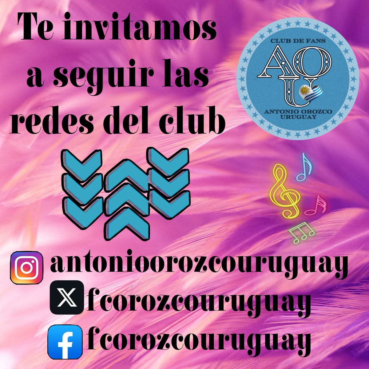 Te invitamos a seguir las redes del club ☺️!

<a href="/antoniorozco/">Antonio Orozco</a> <a href="/UMUruguay/">Universal Music Uruguay</a> <a href="/UMArgentina/">Universal Music Argentina</a>

<a href="/UniversalSpain/">UniversalMusicSpain</a> <a href="/ClippersMusic/">Clipper's Music</a>

#Orozco #antoniorozco #antonioorozco