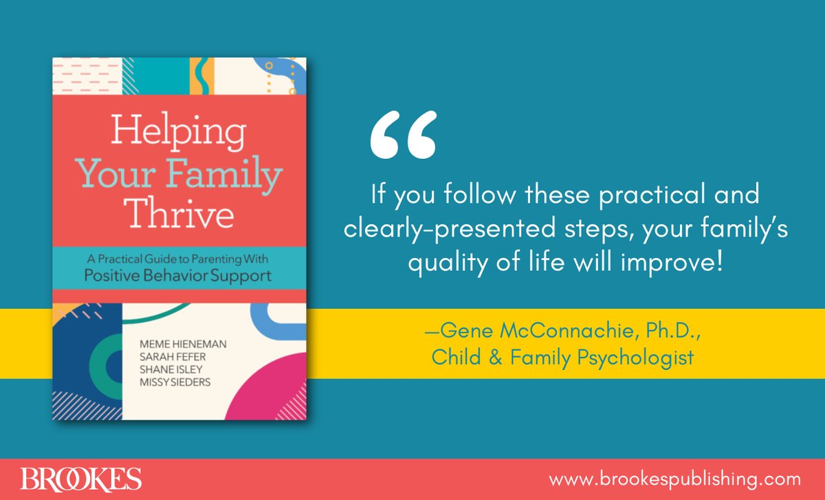BrookesPubCo's tweet photo. Learn about Helping Your Family Thrive, a practical book that shows parents how to enhance their family functioning and lay a foundation for positive behavior: https://t.co/uguu9G8taX #SEL #PBIS #PositiveBehaviorSupport #ParentsAsTeachers https://t.co/Lb0KlM72uo