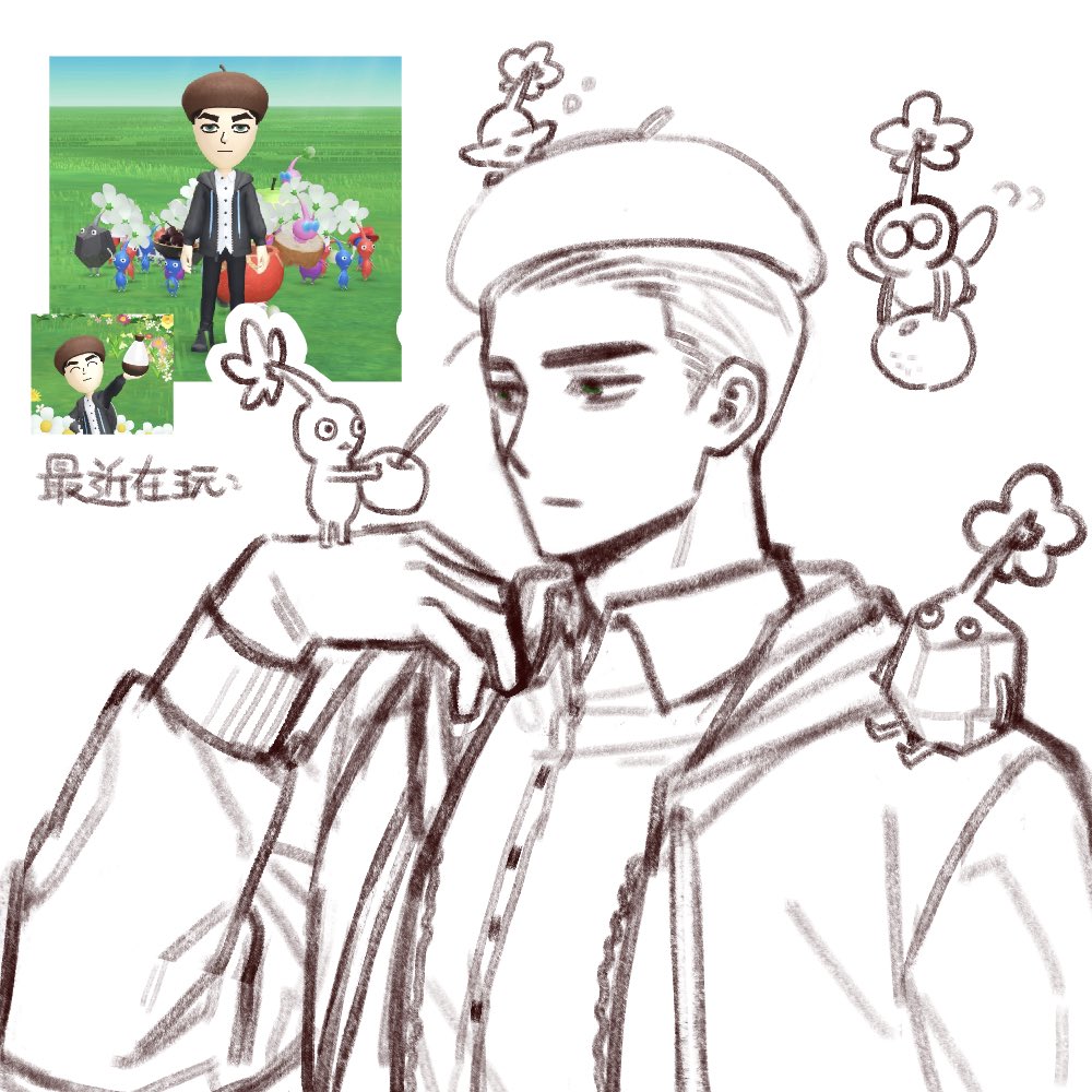 沒畫畫的時候都在種花了