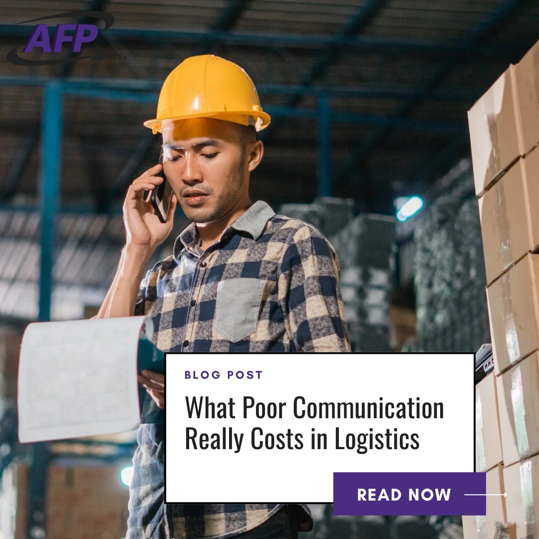 Communication issues often hide behind missed delivery windows, unexpected fees, or frustrated teams. They rarely appear as a single, clean expense, yet they influence nearly every part of the supply chain.

Read more: afplus.com/poor-communica…