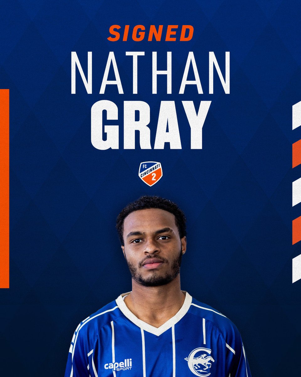 Welcome to Cincinnati, Nathan! 🔸🔹

FC Cincinnati 2 today announced the signing of midfielder Nathan Gray to an MLS NEXT Pro contract ahead of the upcoming 2026 league season.

Details: fccincy.com/4ayNVLu