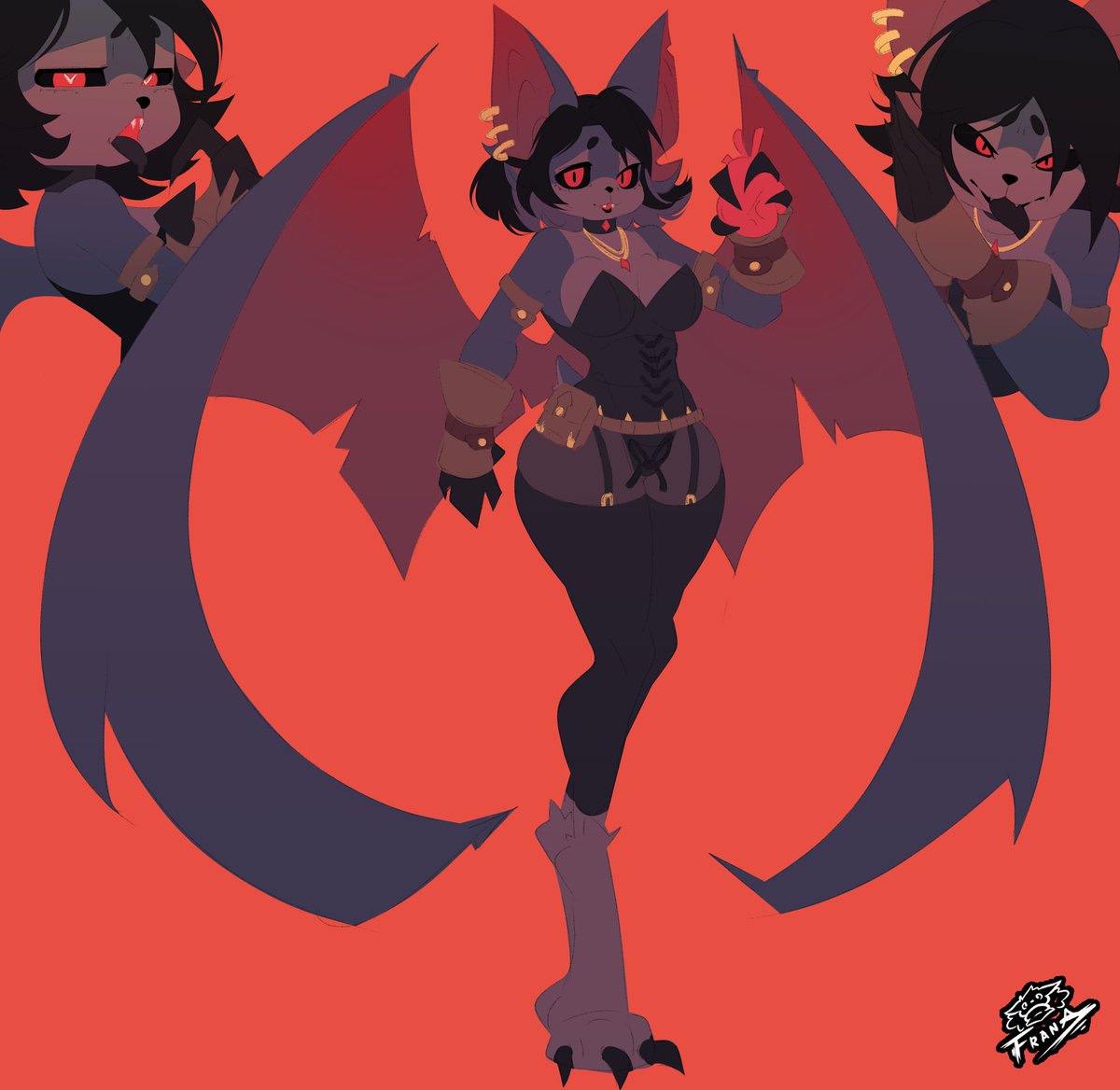 Fr4annx_x's tweet photo. OC Gothic Should I do something about her? #art #drawing #OC #furry #furryart https://t.co/xQLwwrSYFl