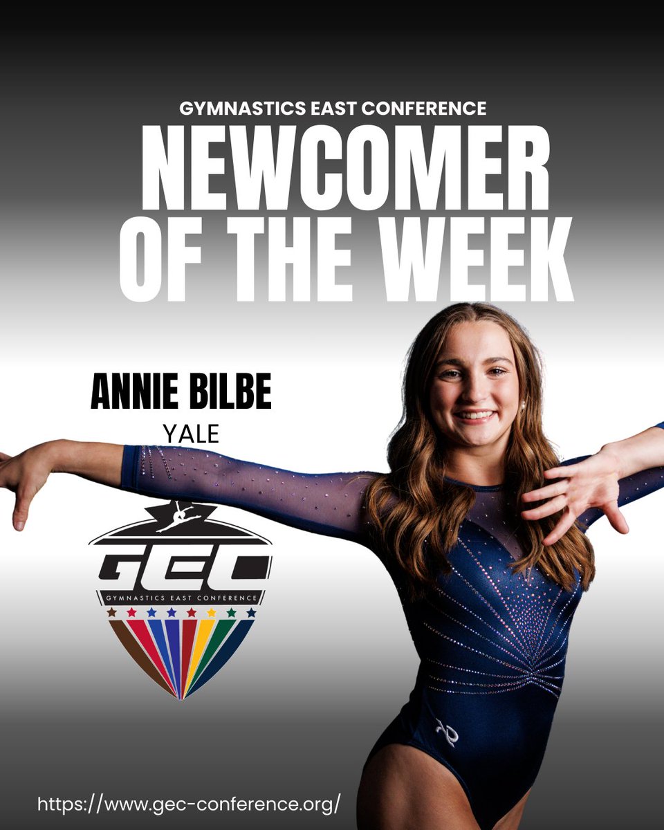 🏆 GEC Weekly Award Winners
Gymnast of the Week: Manama Fofana (Penn)
Specialist of the Week: Nova Staruk (Bridgeport)
Newcomer of the Week: Annie Bilbe (Yale)
gec-conference.org/post/gec-week-…